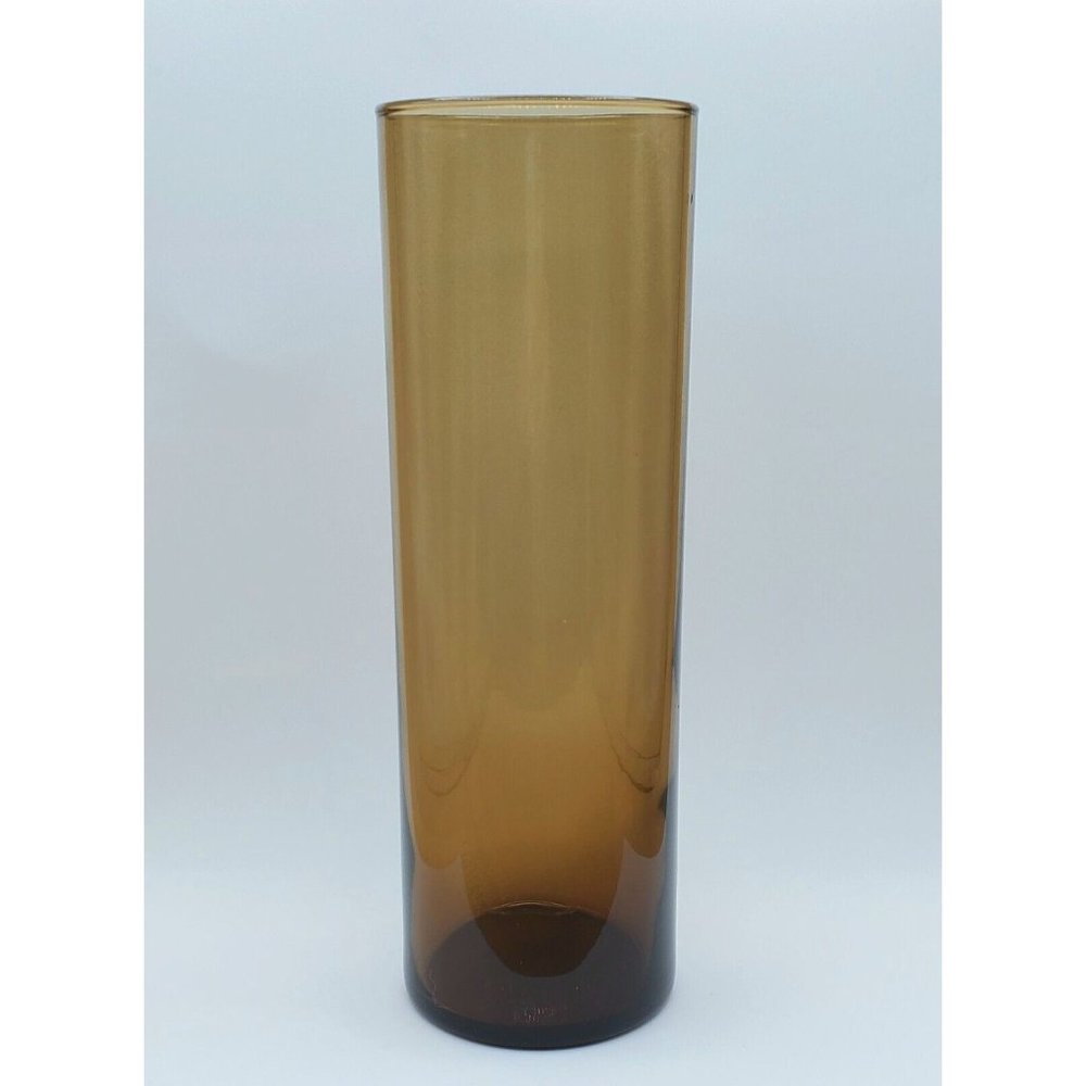 Libbey Vase For Flowers 10.25" H 3.5" W Beige